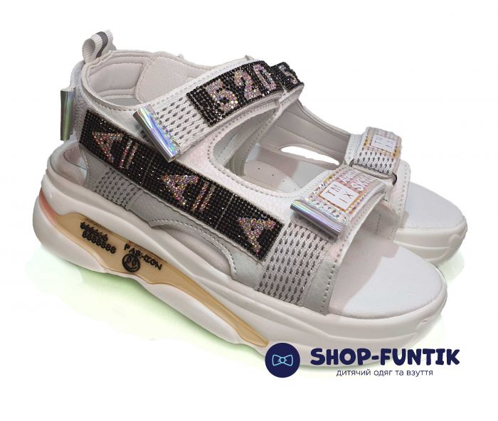 Босоножки Jong.Golf бело-серые С 20237