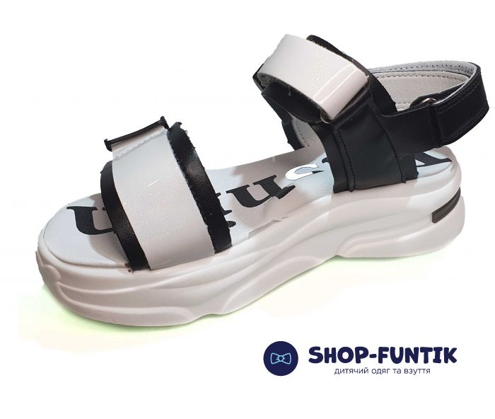 Босоножки Jong.Golf черно-белые С 20234