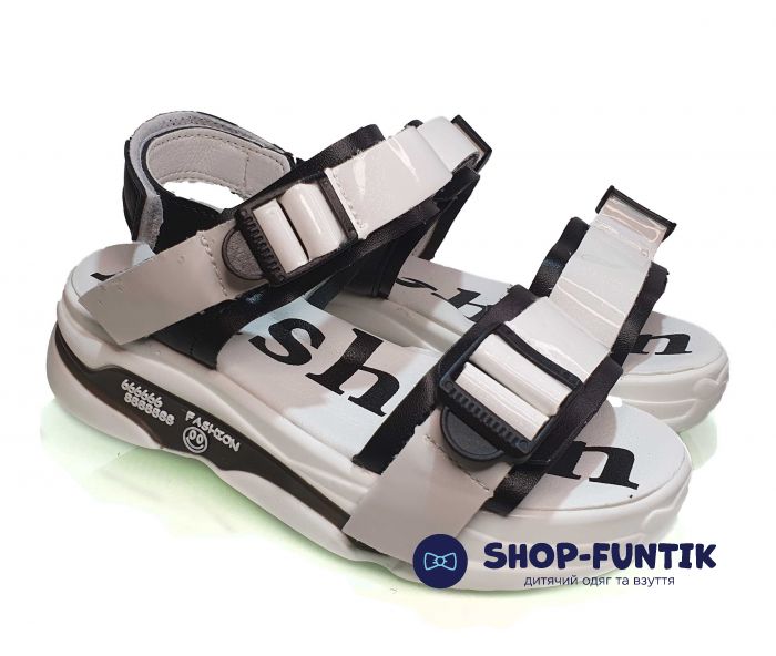 Босоножки Jong.Golf черно-белые С 20234