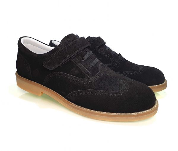 Туфли Tunel черные замшевые 0459