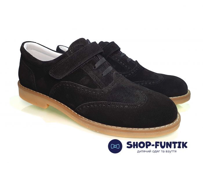 Туфли Tunel черные замшевые 0459