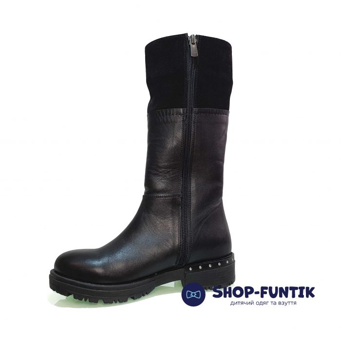 Сапоги Panda черные элегантные 179
