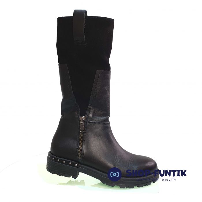 Сапоги Panda черные элегантные 179