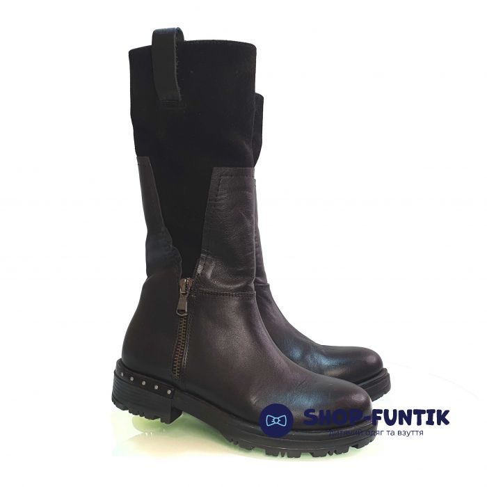 Сапоги Panda черные элегантные 179