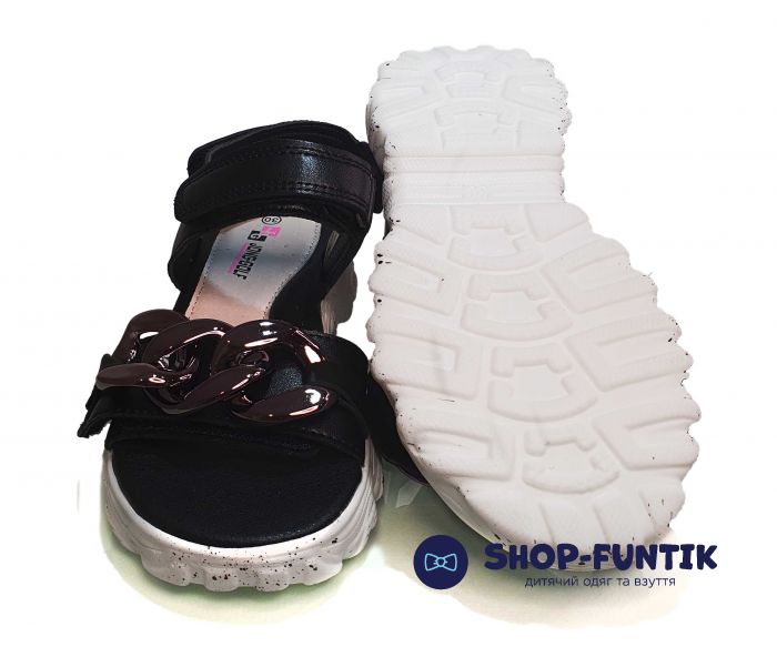 Босоножки Jong.Golf черно-белые В 20230