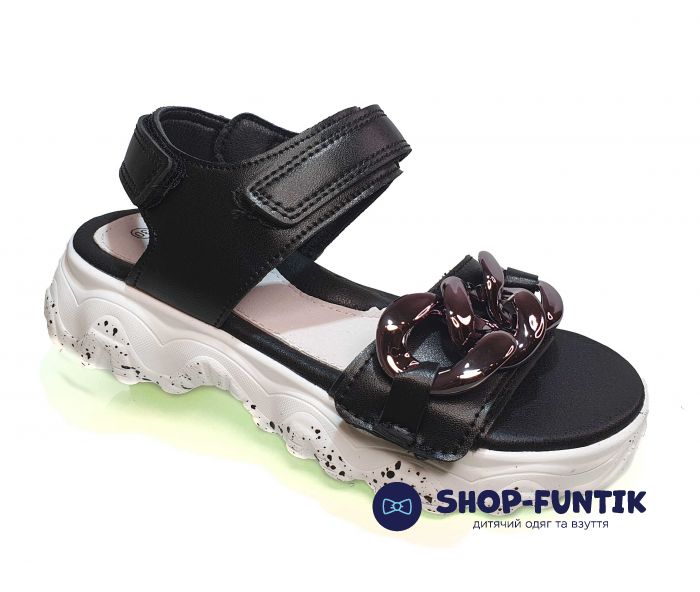 Босоножки Jong.Golf черно-белые В 20230