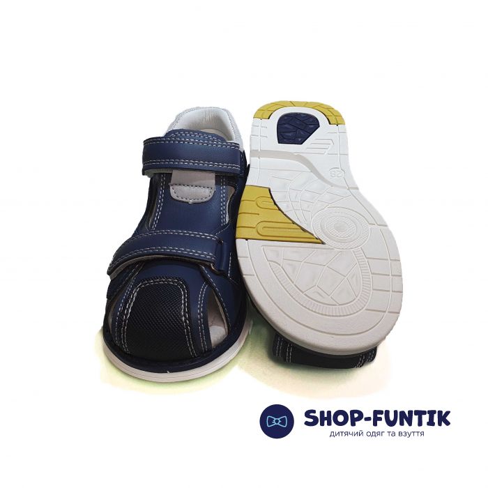 Сандалии  Jong Golf сине-голубые закрытые 20266