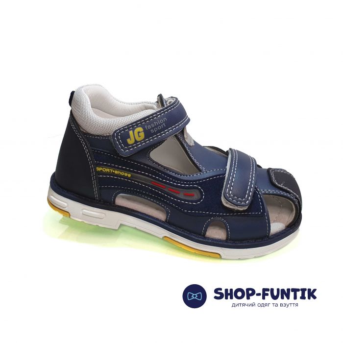 Сандалии  Jong Golf сине-голубые закрытые 20266