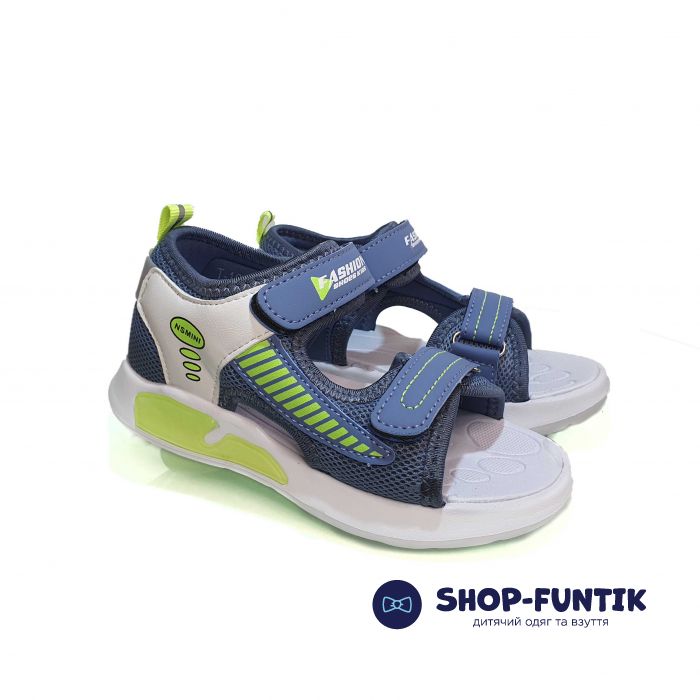 Сандалии Том.М бело-голубые открытые 1050