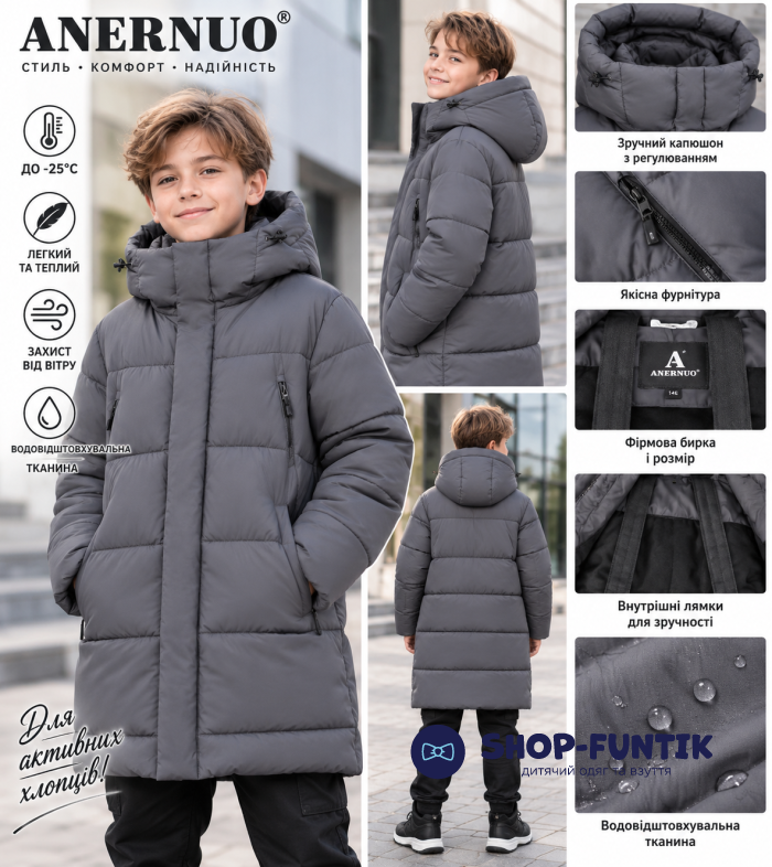 Куртка Anernuo серая 7530