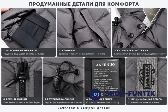 Куртка Anernuo серая 5315