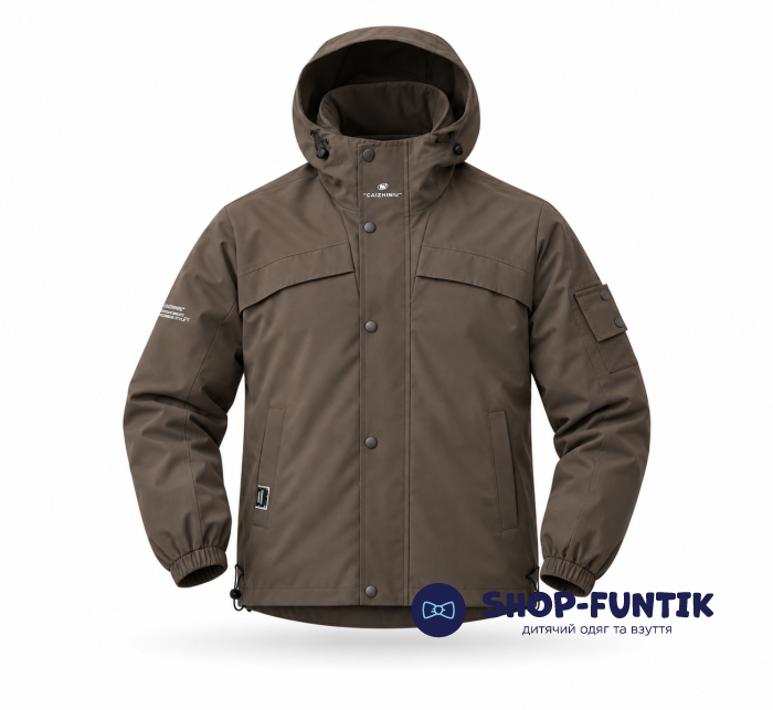 Куртка-ветровка Anernuo коричневая 8602
