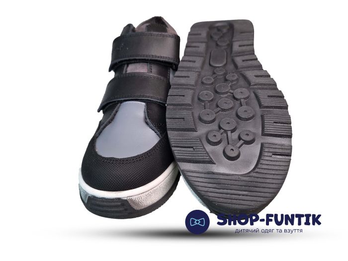Ботинки Todler черные с серым 5191