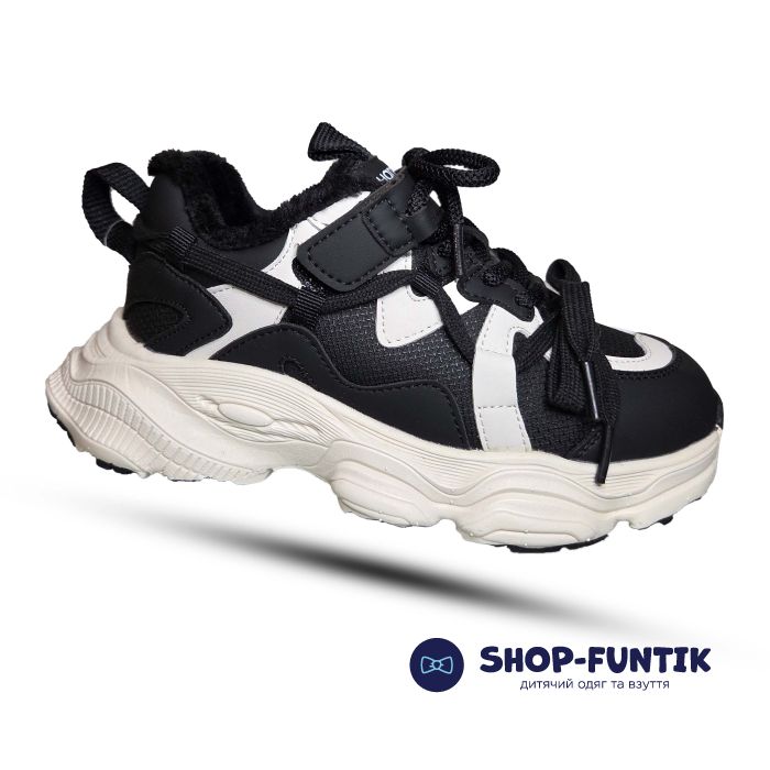 Кроссовки  Hang Ten Kids черные с белым 101