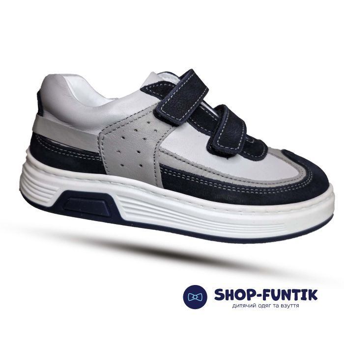 Кроссовки Toddler темно синии с серым 6143