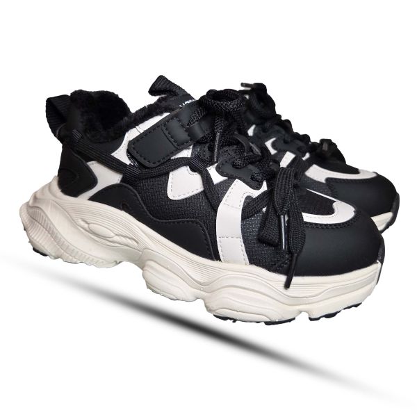 Кроссовки  Hang Ten Kids черные с белым 101