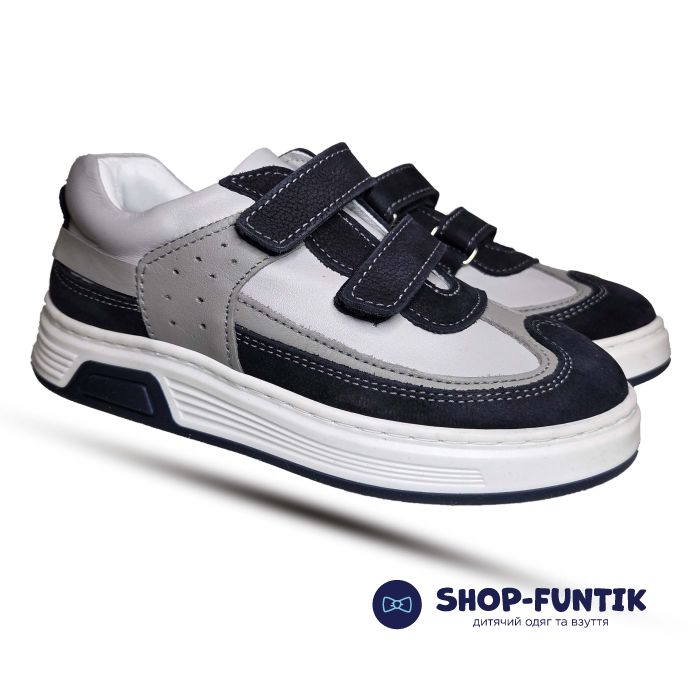 Кроссовки Toddler темно синии с серым 6143