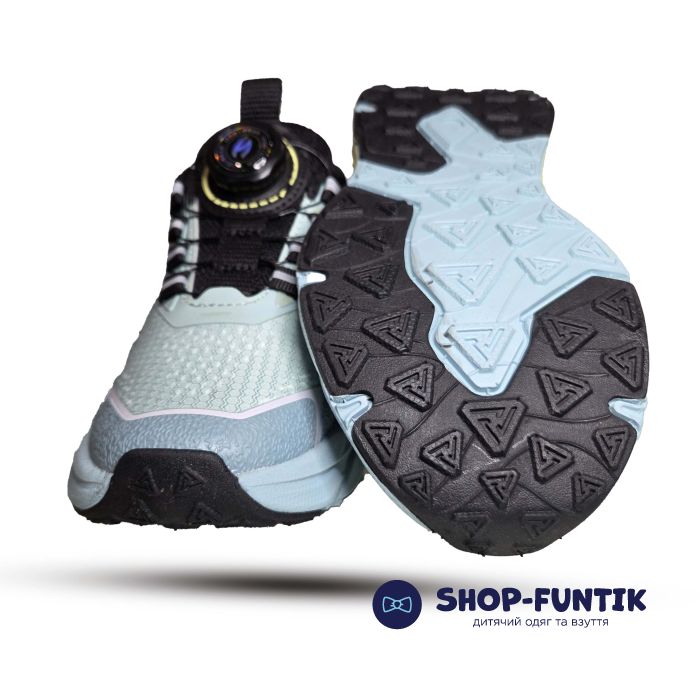 Кроссовки Hang Ten Kids мятные с желтым 5325