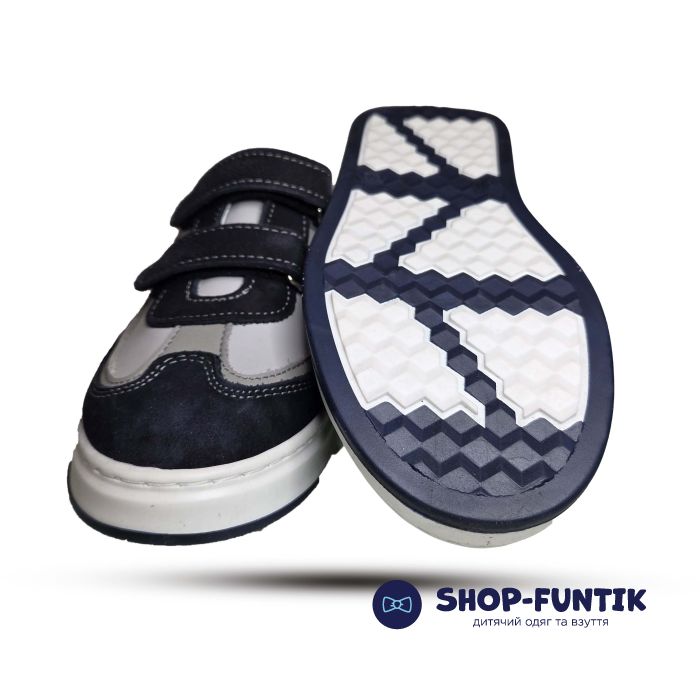 Кроссовки Toddler темно синии с серым 6143