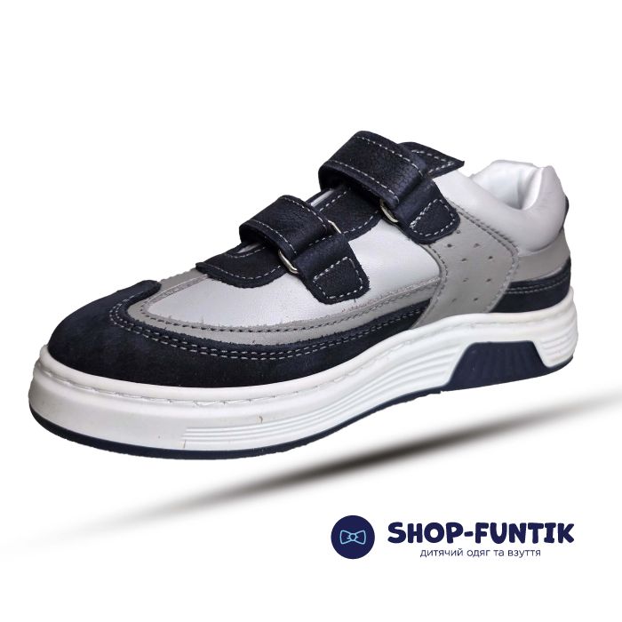Кроссовки Toddler темно синии с серым 6143