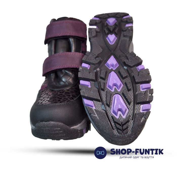 Ботинки Djoy бордовые с черным 088