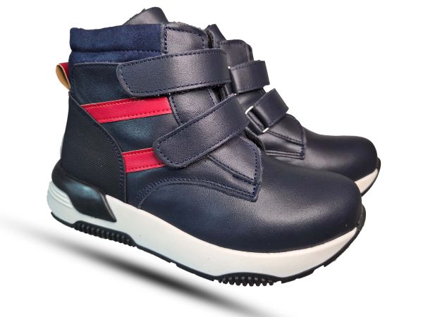 Ботинки Todler темно синие две липучки 3778