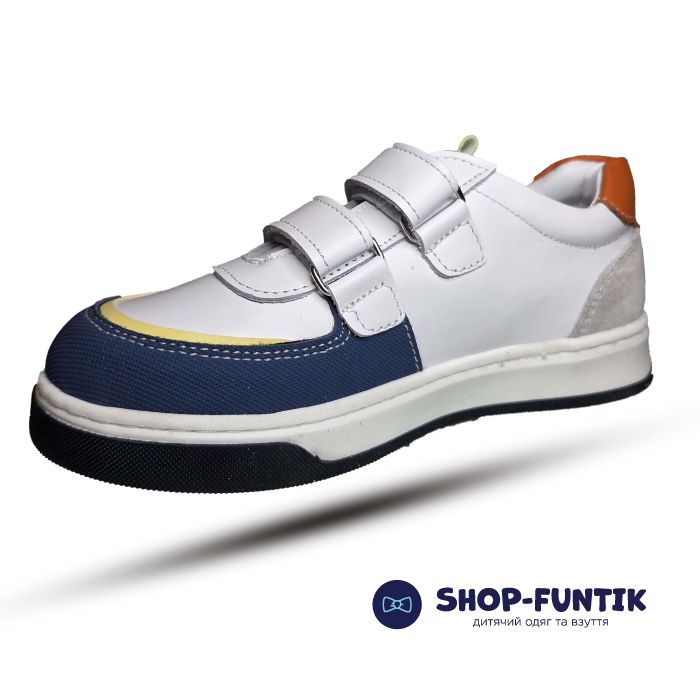 Кроссовки Toddler белые с синим 8726