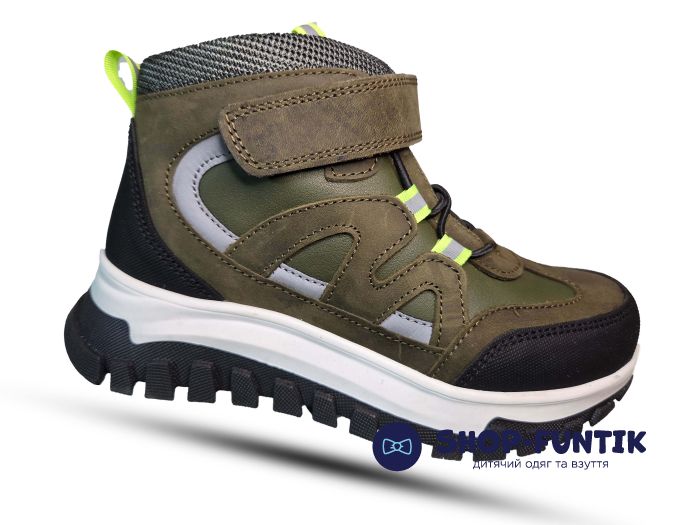 Ботинки Todler хаки на липучке 4903