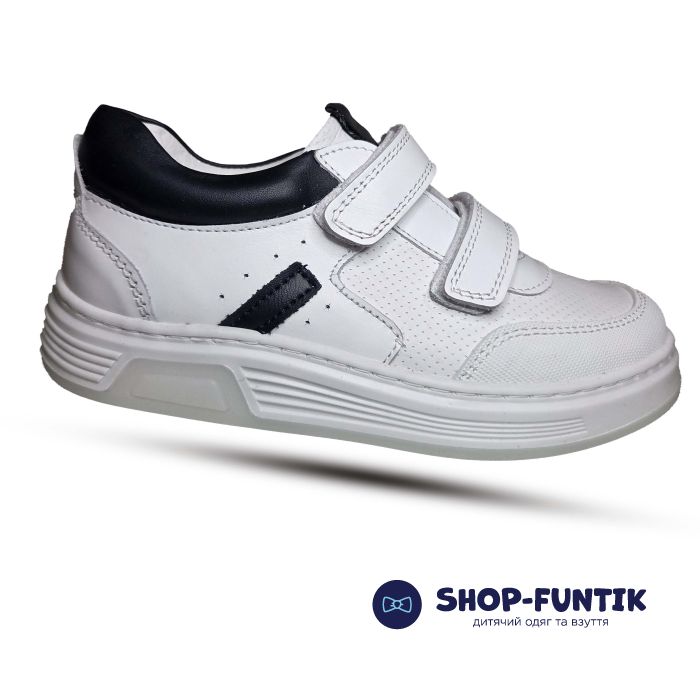 Кроссовки Toddler белые с черным  7442