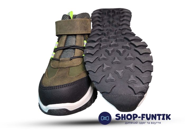 Ботинки Todler хаки на липучке 4903