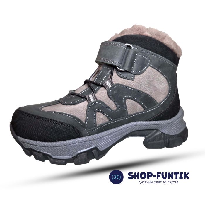 Ботинки Todler серые с зеленым 1450