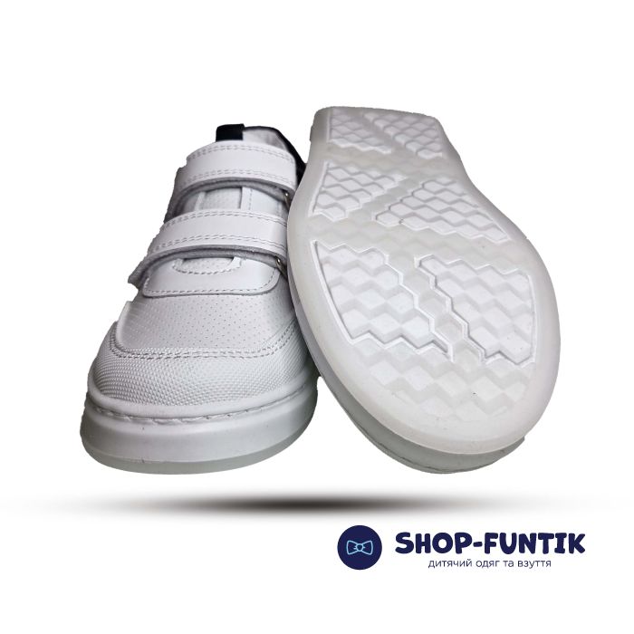 Кроссовки Toddler белые с черным  7442