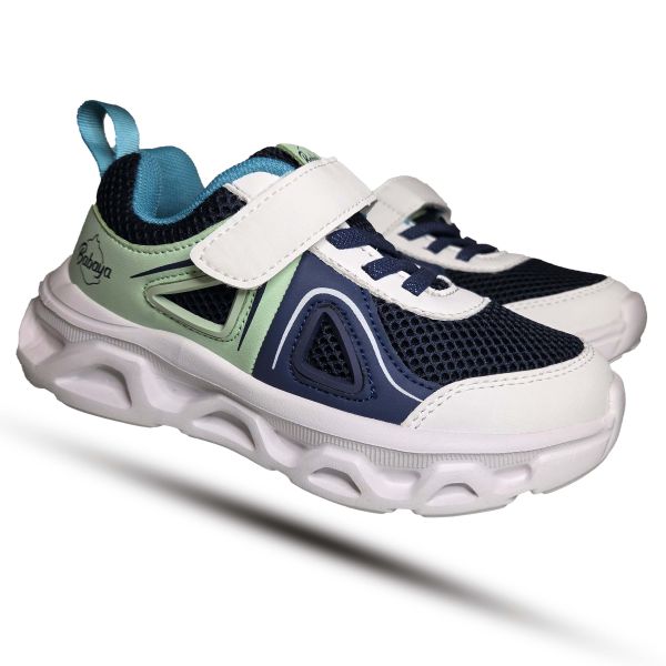 Кроссовки Hang Ten Kids белые с темно синим 506