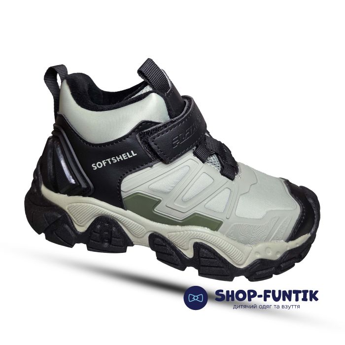 Ботинки Fiamingo светло салатовые с черным 63