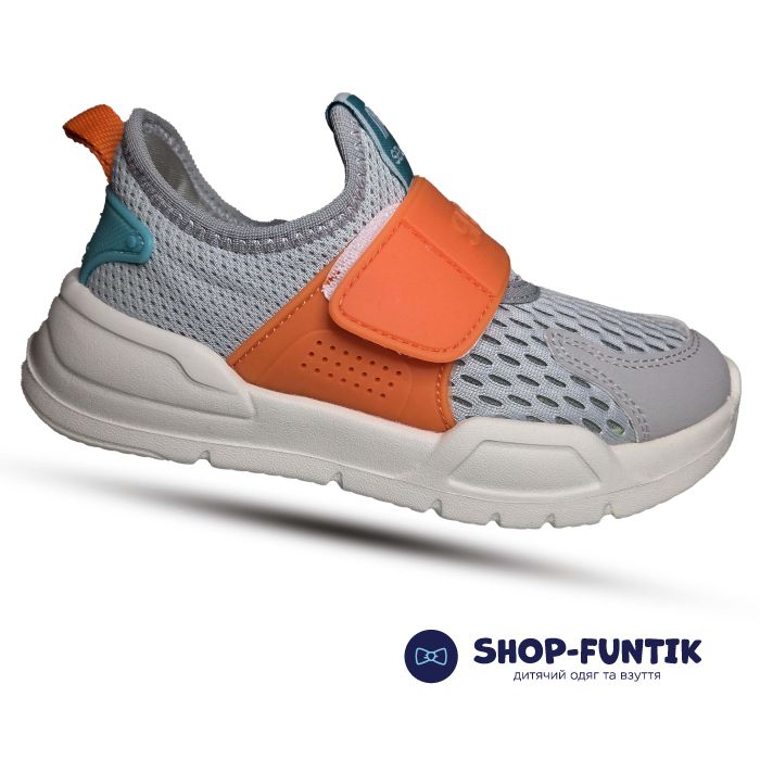 Кроссовки Hang Ten Kids серые сетка 2510