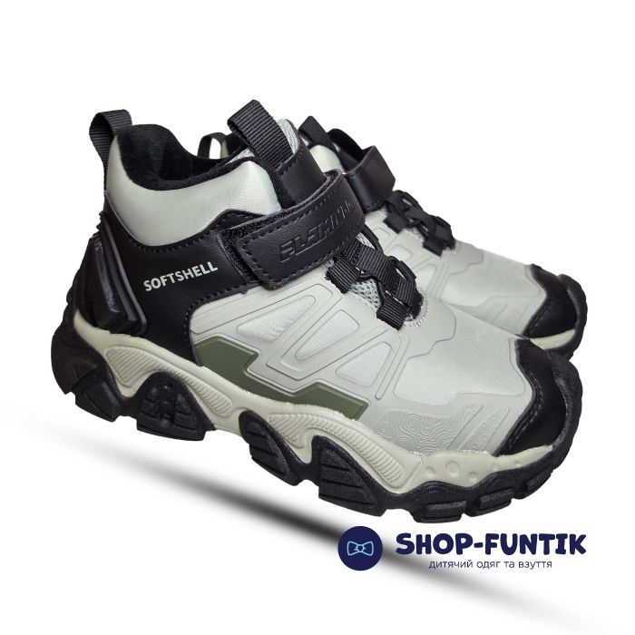 Ботинки Fiamingo светло салатовые с черным 63