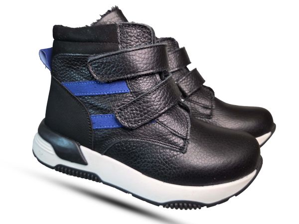 Ботинки Todler черные две липучки B3744