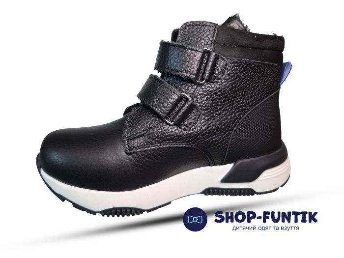 Ботинки Todler черные две липучки B3744