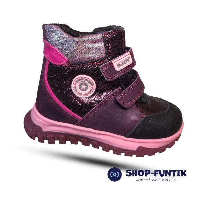 Ботинки Djoy бордовые 0078