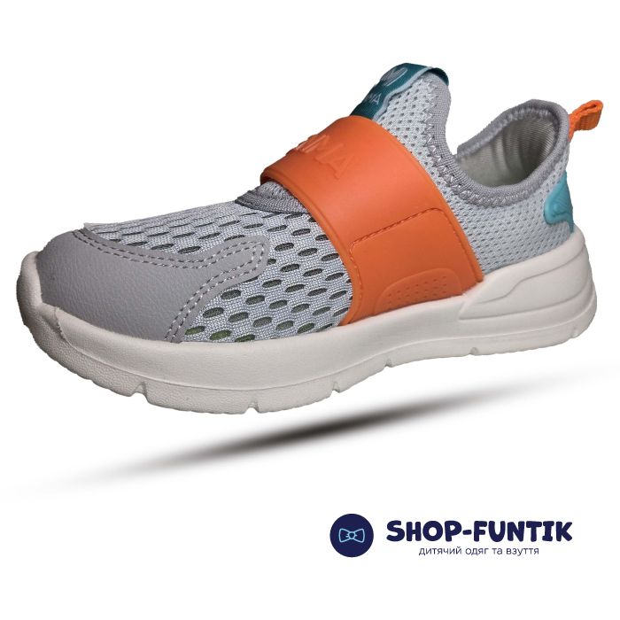 Кроссовки Hang Ten Kids серые сетка 2510