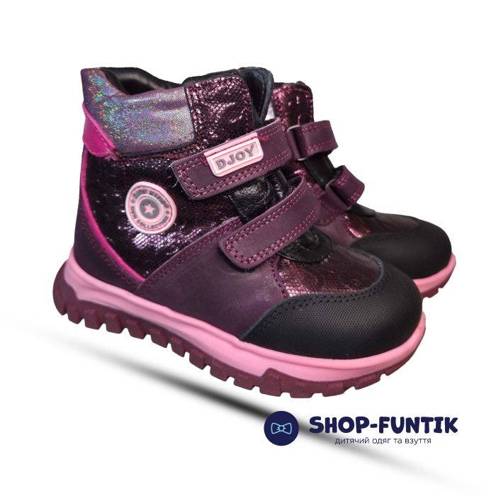 Ботинки Djoy бордовые 0078