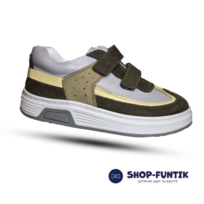 Кроссовки Toddler серые с хаки 4361