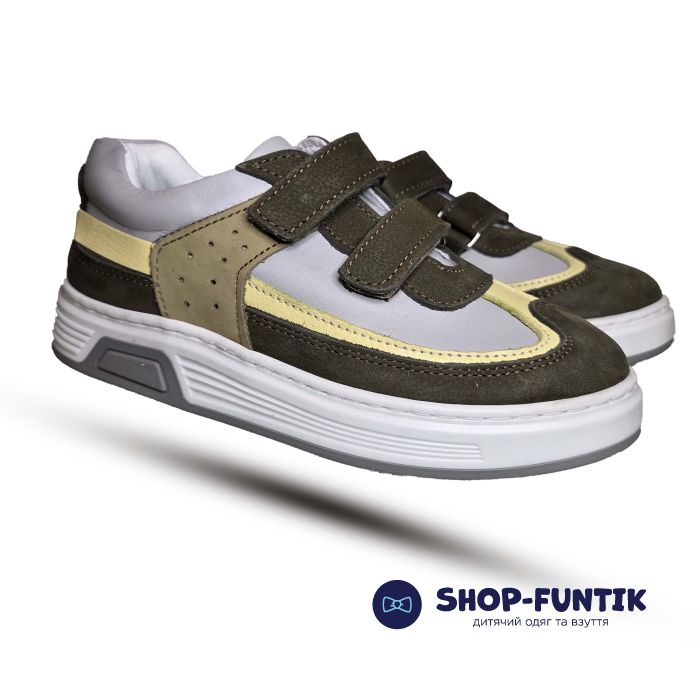 Кроссовки Toddler серые с хаки 4361