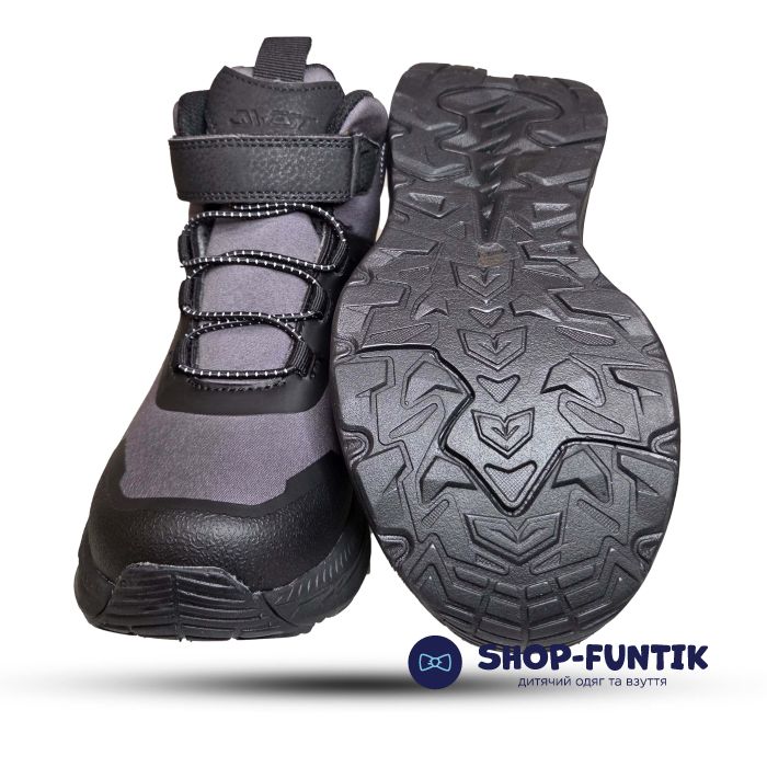 Ботинки Fiamingo серые с черным 326