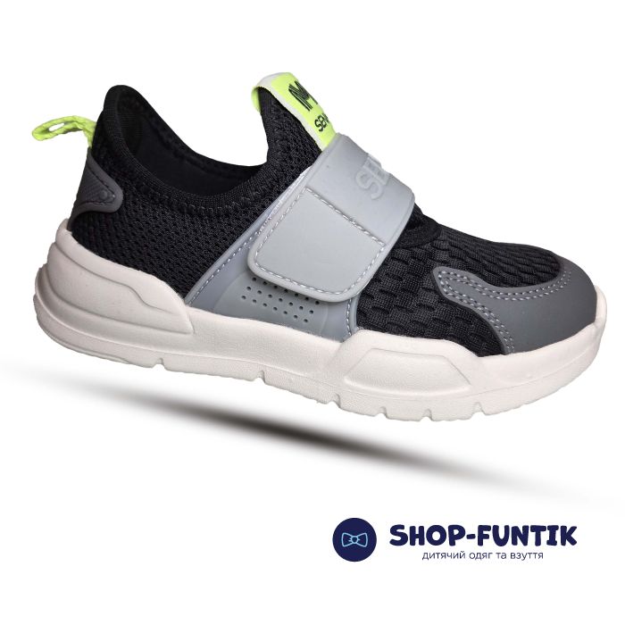 Кроссовки Hang Ten Kids черные сетка 2510