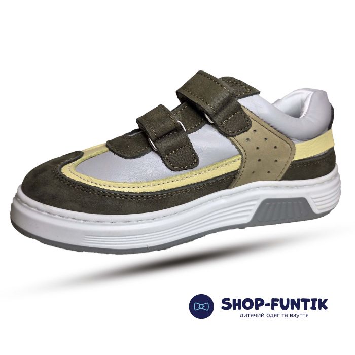 Кроссовки Toddler серые с хаки 4361