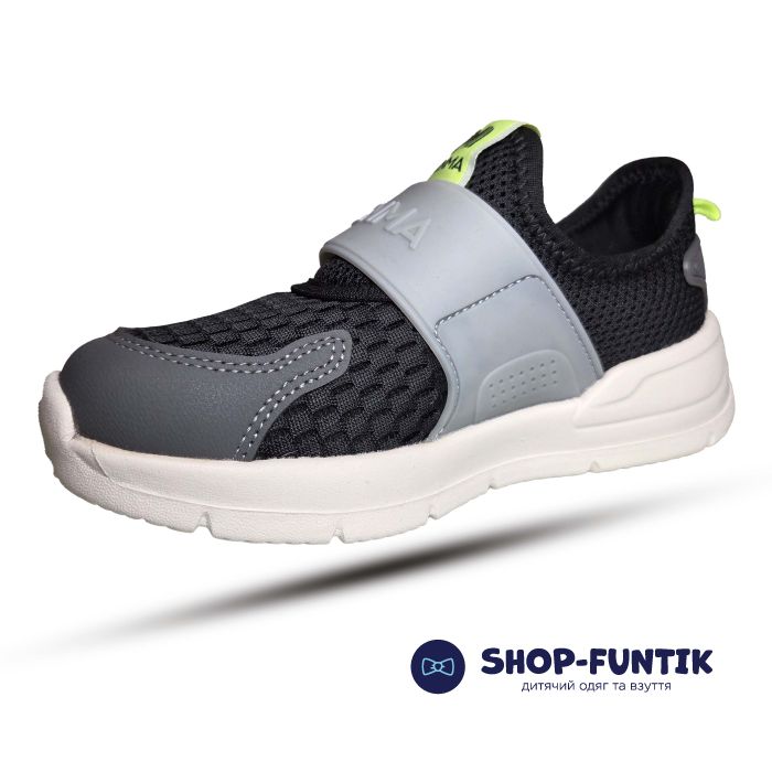 Кроссовки Hang Ten Kids черные сетка 2510