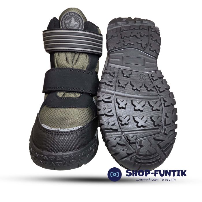 Ботинки Fiamingo хаки с черным 252