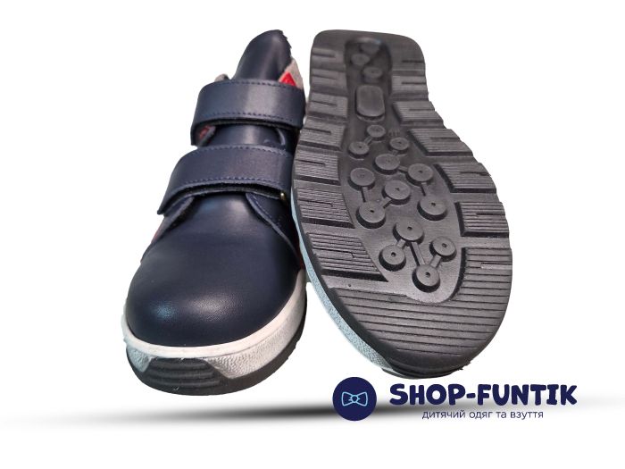 Ботинки Todler темно синие с красным 8350