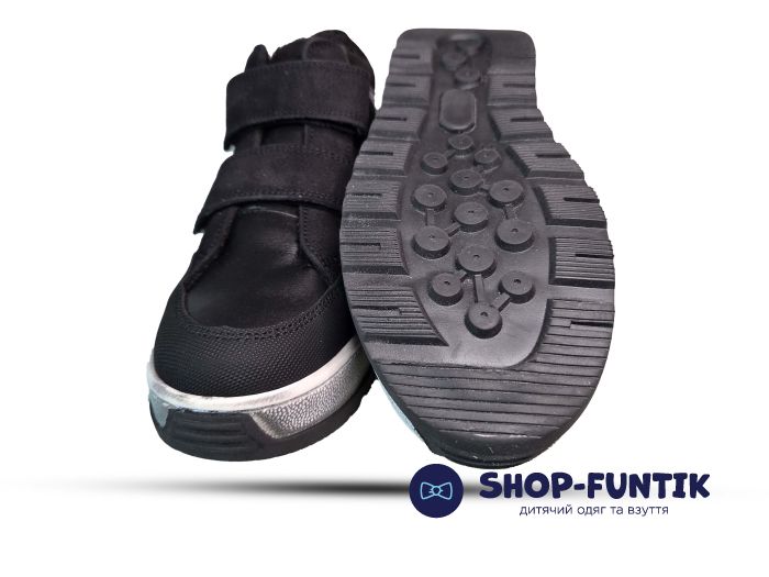 Ботинки Todler черные с серым низкие 5785